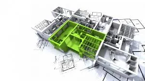 3D building drawing